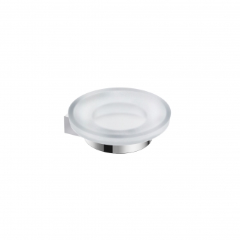 Muilinė su laikikliu Jika CUBITO PURE, Ø 110 mm, matinis stiklas, chromas 